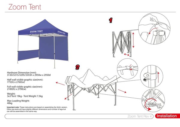 Zoom Event Tent Full Wall