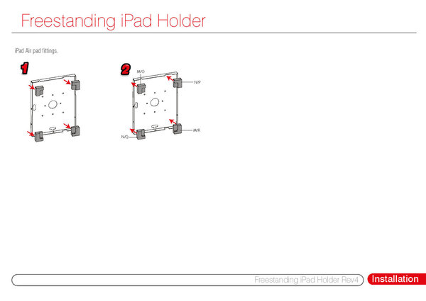 Freestanding iPad Holder